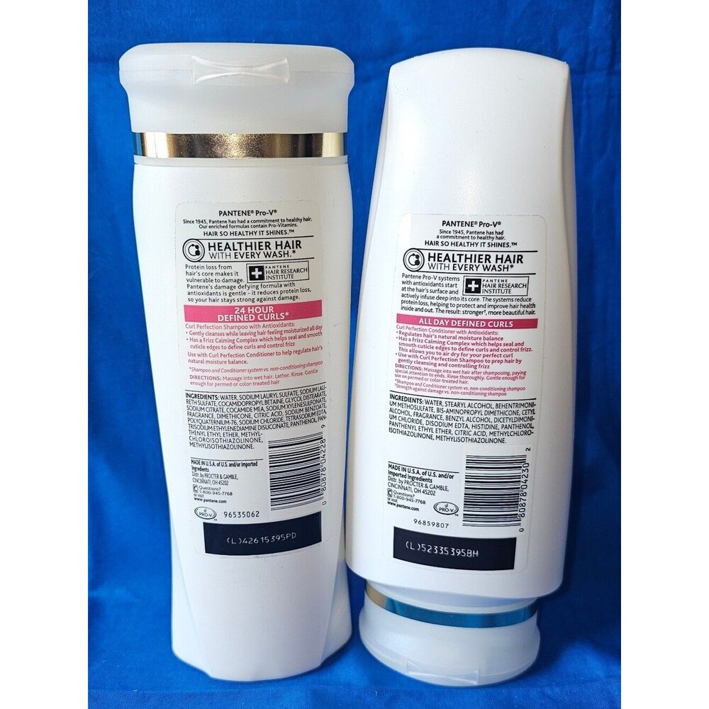 Pantene Pro-V Curl Perfection Shampoo & Conditioner 2Pk For Curly Wavy Hair 12oz - Picture 2 of 2